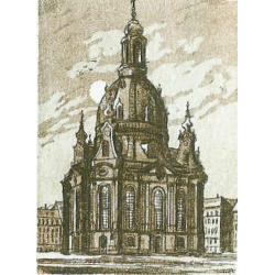 218 Frauenkirche bei Mondnacht 5x7cm