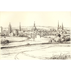 471 Dresden - Waldschlößchenblick 14x20cm