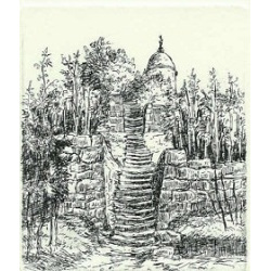 46 Weinbergtreppe am Jakobstein 7x8cm